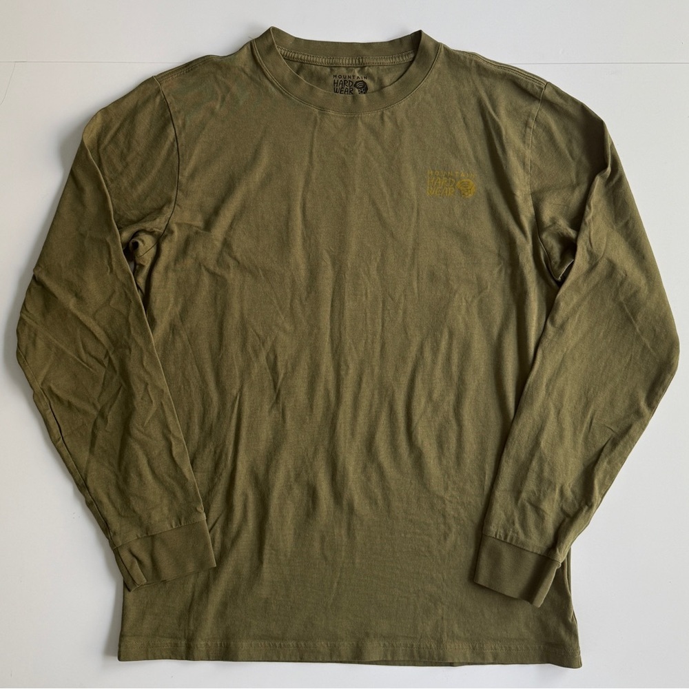 Mountain Hardwear Men’s Snow Yeti Graphic Tee Medium M Combat Green Long Sleeve - Picture 3 of 11